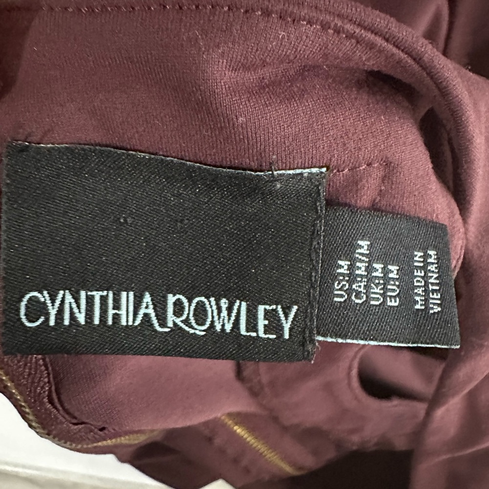 CYNTHIS ROWLEY PLUM DRESS/ PRELOVED/ MEDIUM - Picture 6 of 7